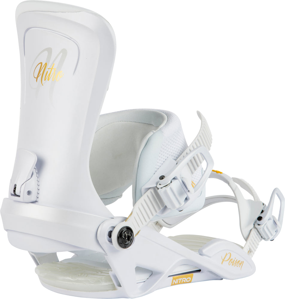Nitro Poison Womens Snowboard Bindings in Champagne 2024 - M I L O S P O R T