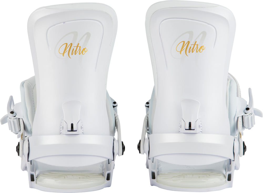 Nitro Poison Womens Snowboard Bindings in Champagne 2024 - M I L O S P O R T