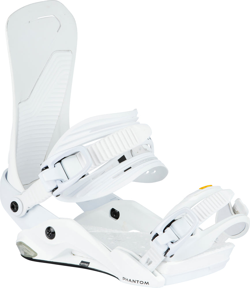 Nitro Phantom Snowboard Bindings in White 2024 - M I L O S P O R T
