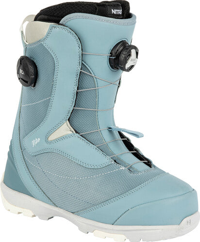 Nitro Cypress Boa Womens Snowboard Boot in Blue and Grey 2023 - M I L O S P O R T