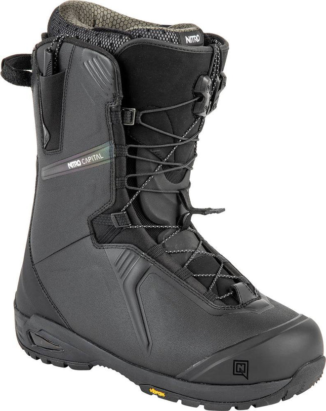 Nitro Capital TLS Snowboard Boots in Black and Iridium 2024 - M I L O S P O R T