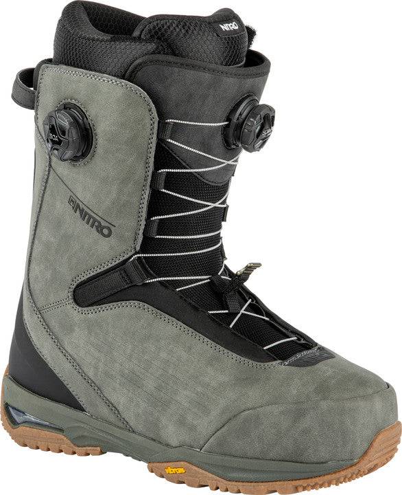 2022 Nitro Chase Dual Boa Snowboard Boots in Pewter and Black