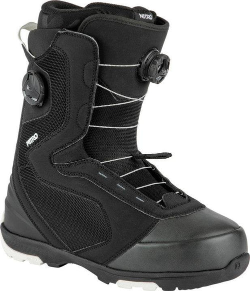 2022 Nitro Club Dual Boa Snowboard Boots in Black and White - M I L O S P O R T