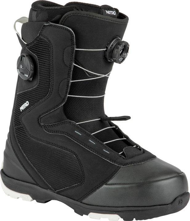 2022 Nitro Club Dual Boa Snowboard Boots in Black and White