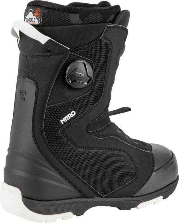 2022 Nitro Club Dual Boa Snowboard Boots in Black and White