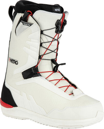 Nitro Discover Tls Snowboard Boot in White and Black 2023 - M I L O S P O R T