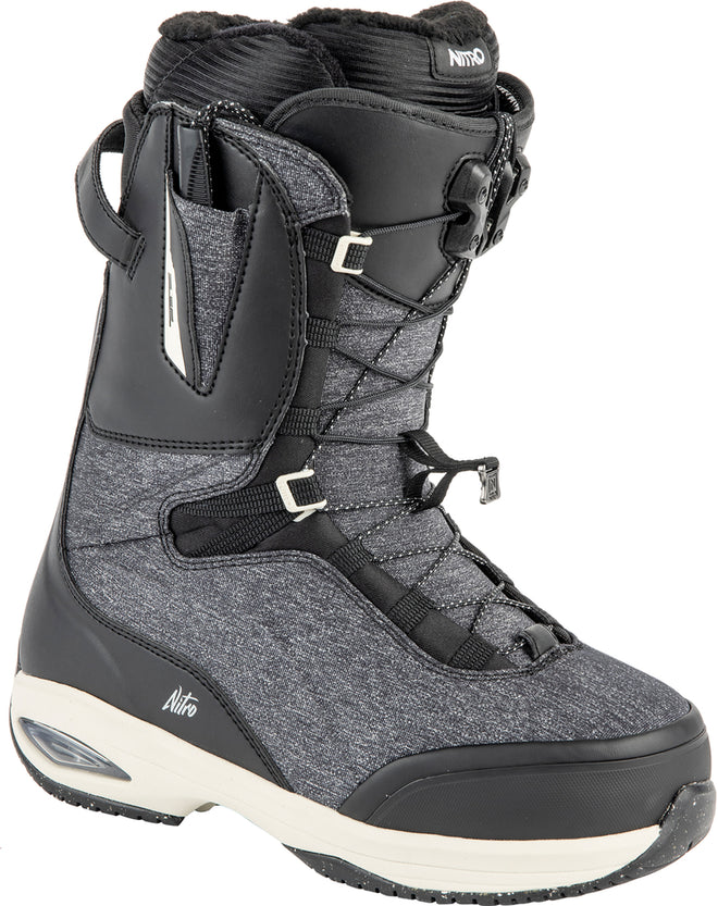 Nitro Faint TLS Womens Snowboard Boots in Black and Sand 2024