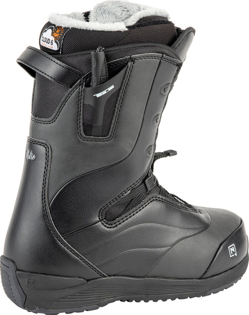 Nitro Crown TLS Womens Snowboard Boots in Black 2024 - M I L O S P O R T