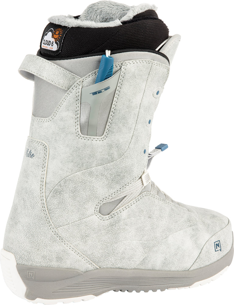 Nitro Crown TLS Womens Snowboard Boots in Grey 2024 - M I L O S P O R T
