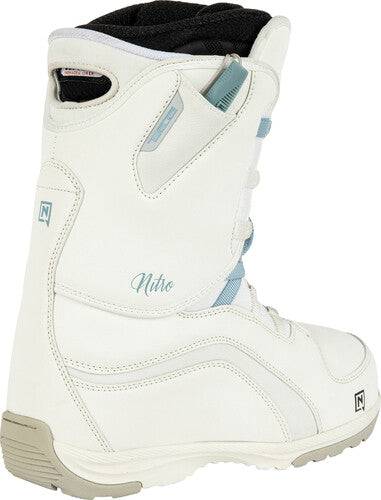 Nitro Futura Tls Womens Snowboard Boot in White and Blue 2023