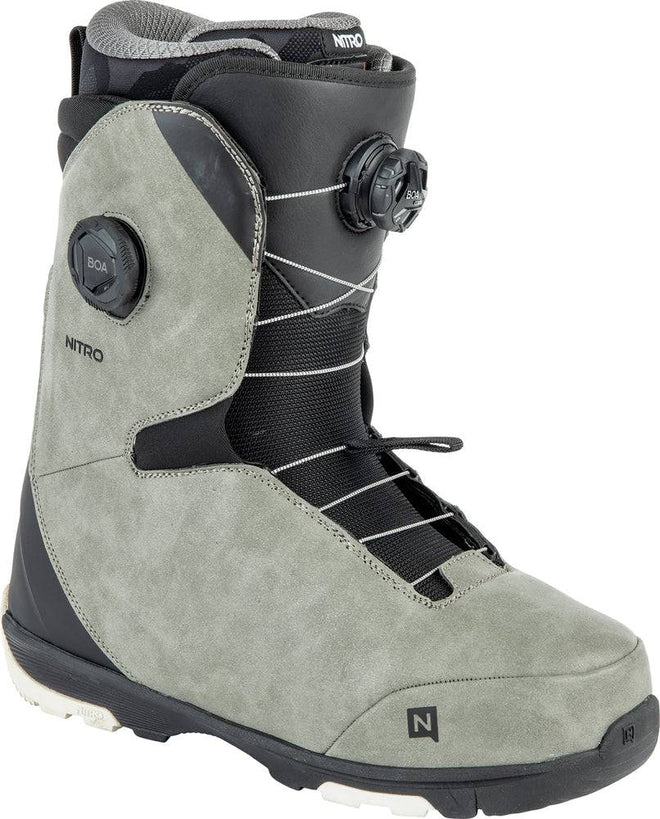 Nitro Club BOA Snowboard Boots in Grey and Black 2024 - M I L O S P O R T