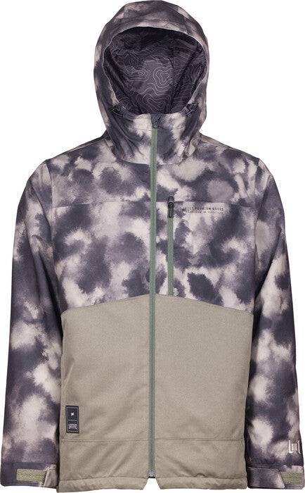 L1 Hasting Snow Jacket in Tie Dye and Platinum 2023 - M I L O S P O R T