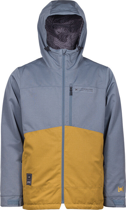 L1 Hasting Snow Jacket in Slate and Moss 2023 - M I L O S P O R T