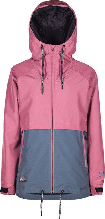 L1 Kyra Jacket Womens Snow Jacket in Burnt Rose and Slate 2023