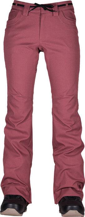 L1 Heartbreaker Twill Womens Snow Pant in Burnt Rose 2023 - M I L O S P O R T