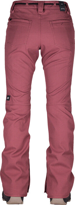L1 Heartbreaker Twill Womens Snow Pant in Burnt Rose 2023 - M I L O S P O R T