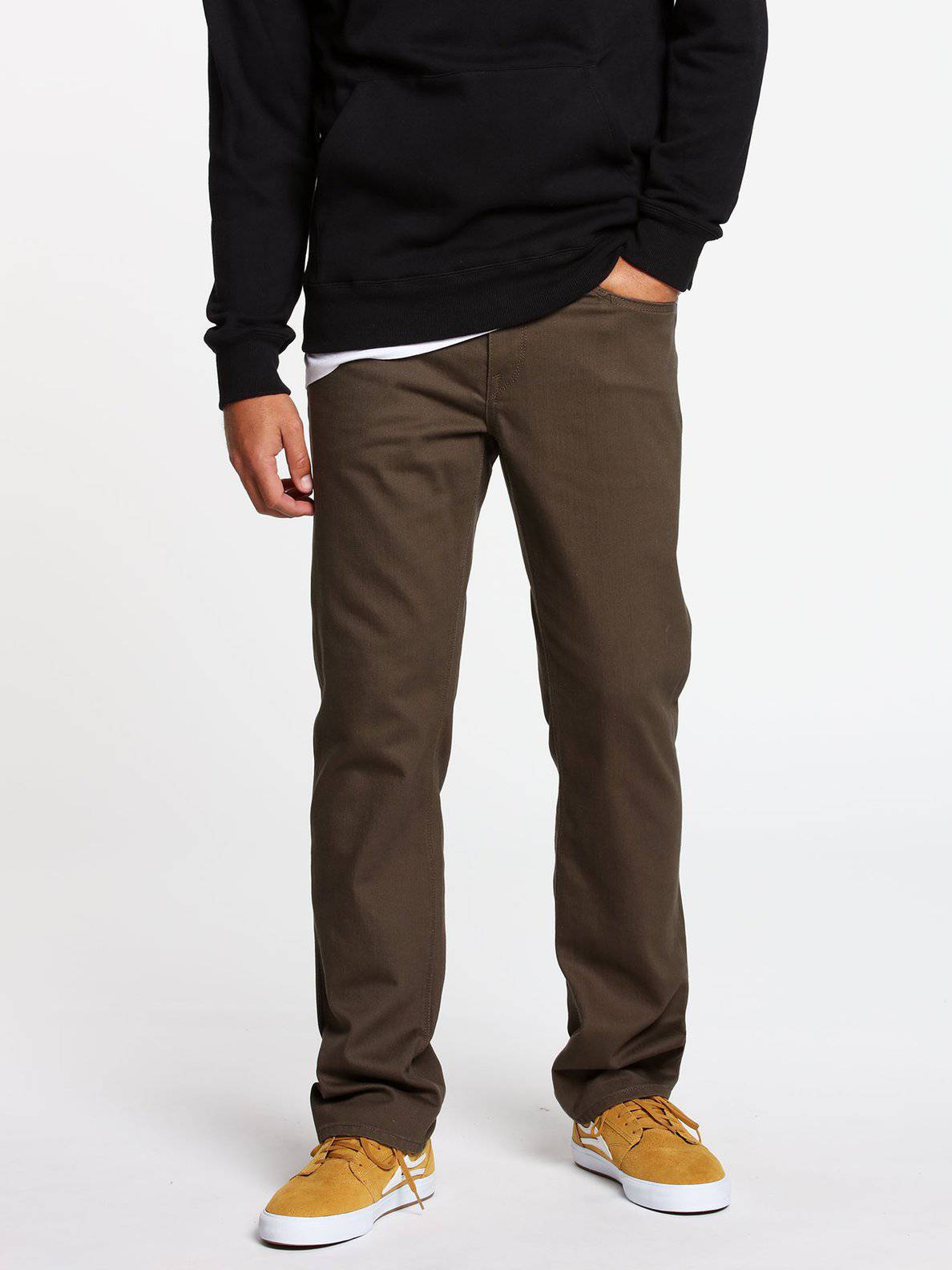 Volcom Solver 5 Pocket Slub Pant in Lead - M I L O S P O R T