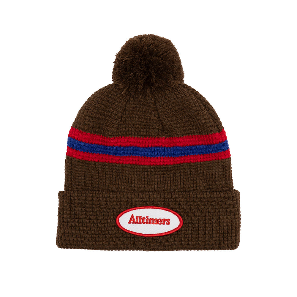 Alltimers Tankful Stripe beanie in Brown - M I L O S P O R T