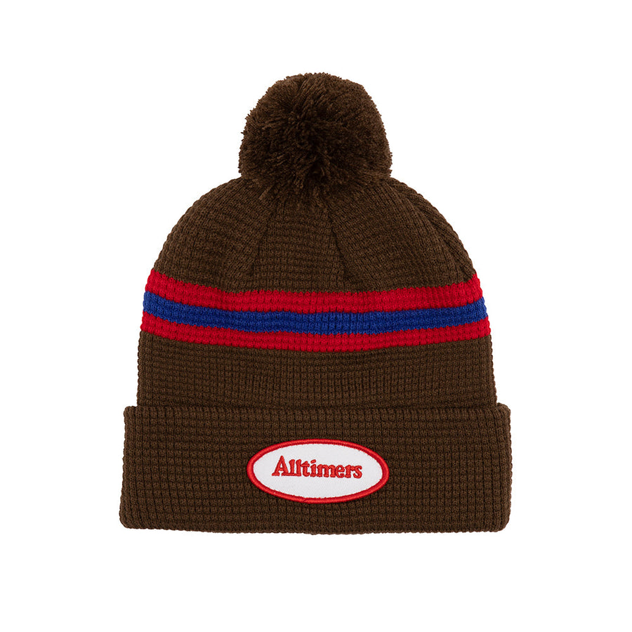 Alltimers Tankful Stripe beanie in Brown