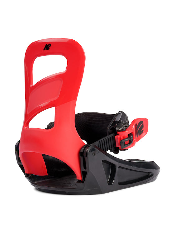 K2 Mini Turbo Kids Snowboard Binding in Red 2023 - M I L O S P O R T