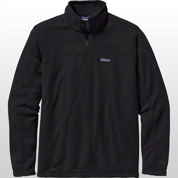 2022 Patagonia Mens Micro D Pullover Fleece in Black