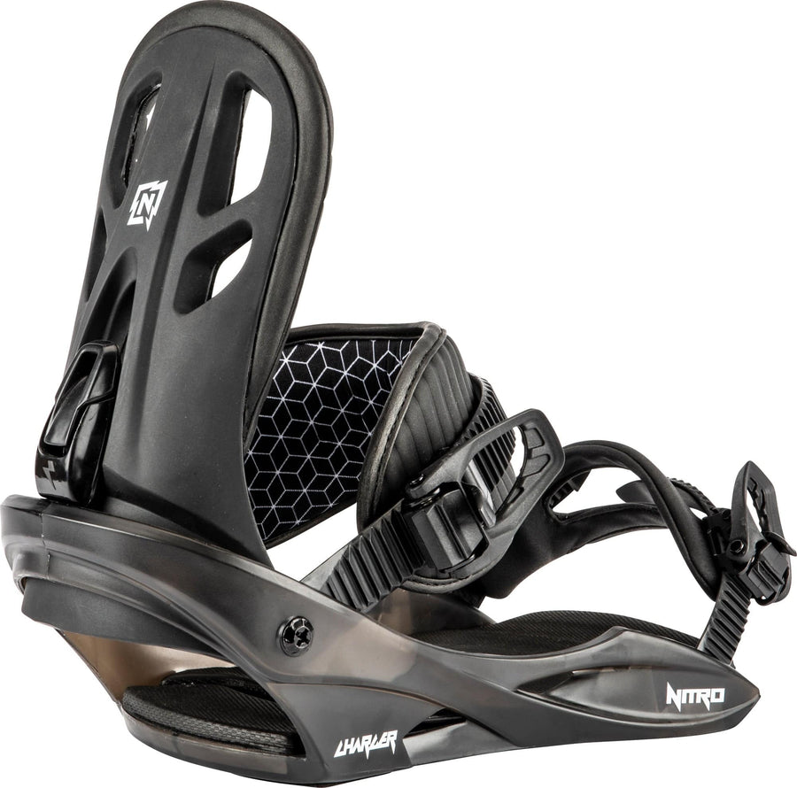 2021 Nitro Charger Youth Kids Snowboard Binding in Black