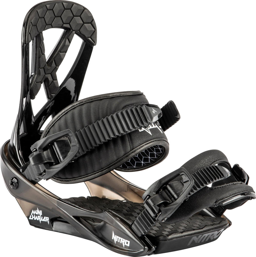 2021 Nitro Charger Mini Kids Snowboard Binding in Black