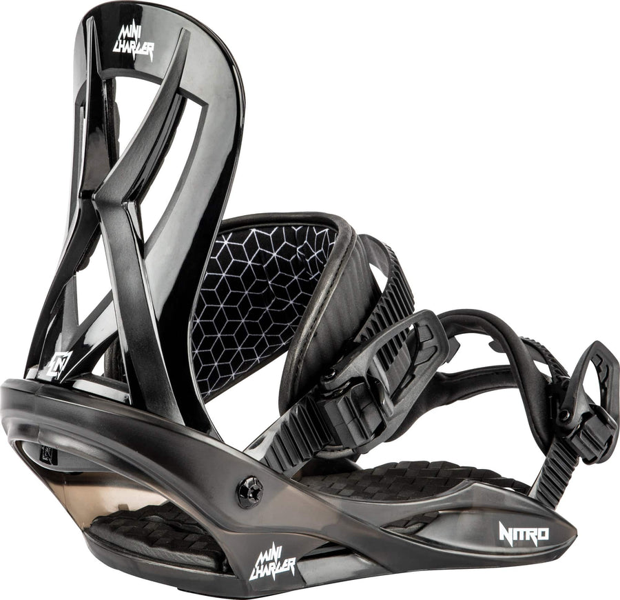 2021 Nitro Charger Mini Kids Snowboard Binding in Black