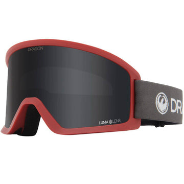 2022 Dragon DX3 Snow Goggle in the Block Red Colorway with a Lumalens Red Ion Lens