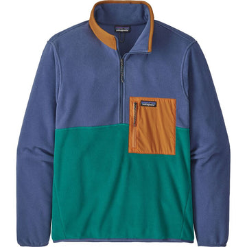 Patagonia Mens Microdini 1/2 Zip Pullover in Borealis Green 2023