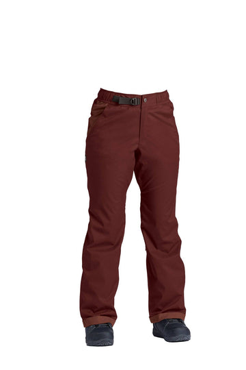 2022 Airblaster Boyfriend Womens Snow Pant in Mahogany