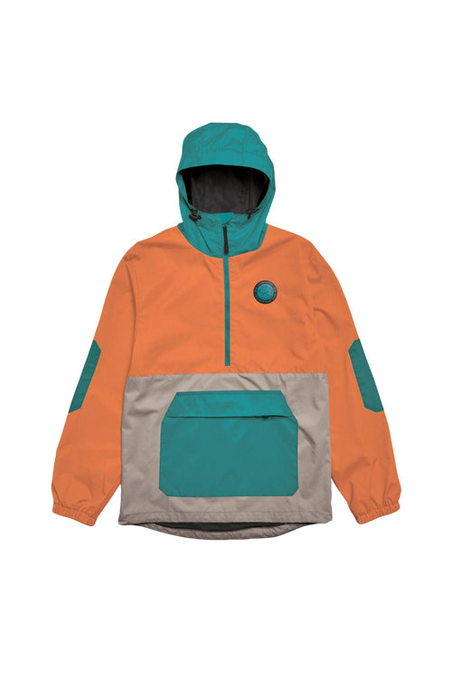 Airblaster Breakwinder Packable Pullover Jacket in Oxide and Teal 2023 - M I L O S P O R T