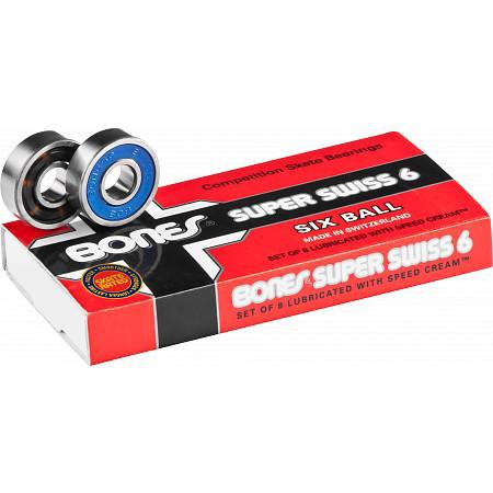 Bones Super Swiss 6 Ball Skate Bearings - M I L O S P O R T