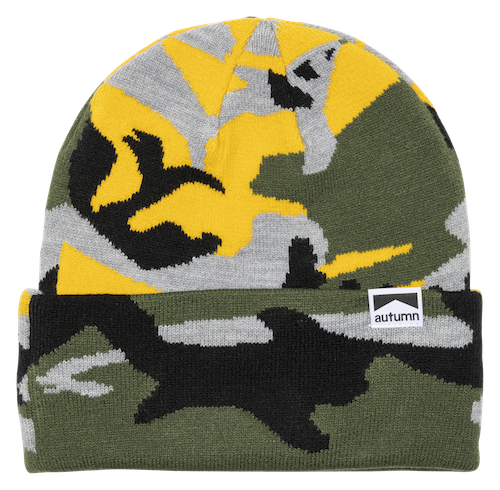 Autumn Camo Beanie In Grey - M I L O S P O R T