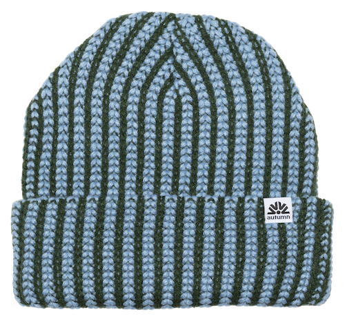 Autumn Chunky Beanie In Light Blue - M I L O S P O R T