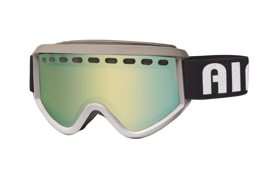 Airblaster Air Goggle in Matte Goat-White with a Green Air Radium Replacement Lens 2023