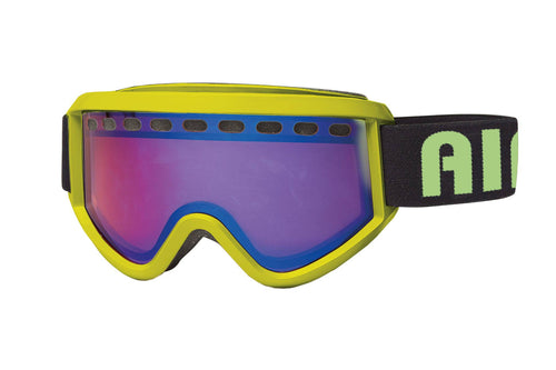 Airblaster Air Goggle in Matte Slime with a Rose Blue Chrome Replacement Lens 2023
