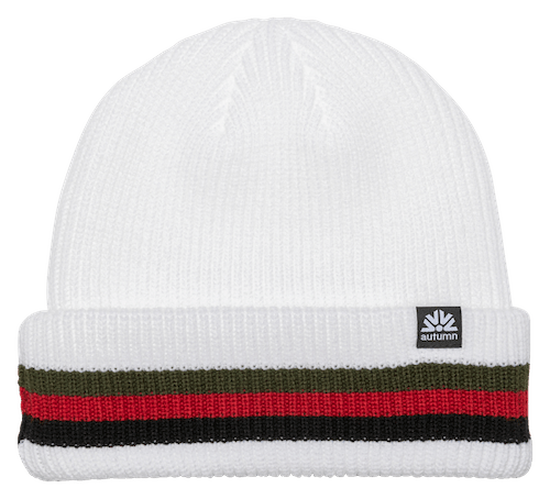 Autumn Cuff Beanie In White - M I L O S P O R T