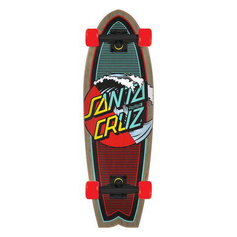 Santa Cruz Classic Wave Splice Complete Cruzer Skateboard 8.8''