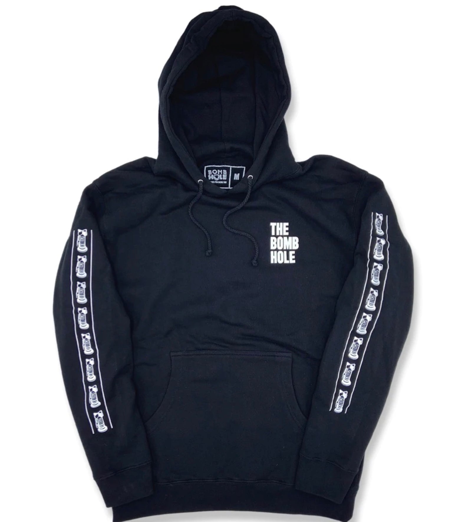 The Bomb Hole Staple Hoodie in Black - M I L O S P O R T