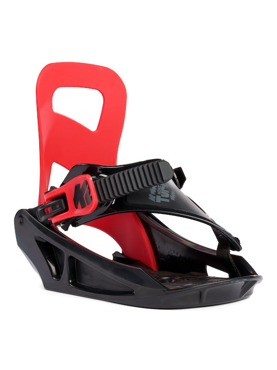 K2 Mini Turbo Kids Snowboard Binding in Red 2023 - M I L O S P O R T