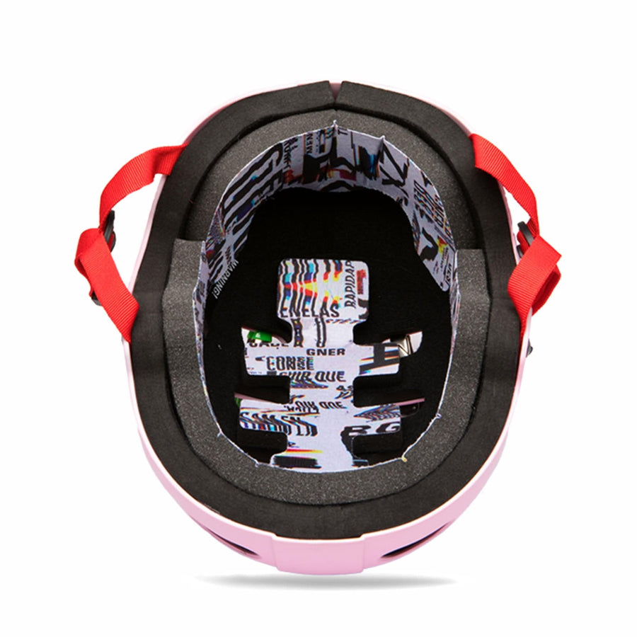 Destroyer DH1 EPS Certified Skate Helmet in Pink Dystipia