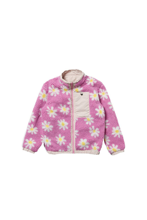 Airblaster Youth Double Puffling Jacket in Super Pink Big Daisy 2023 - M I L O S P O R T