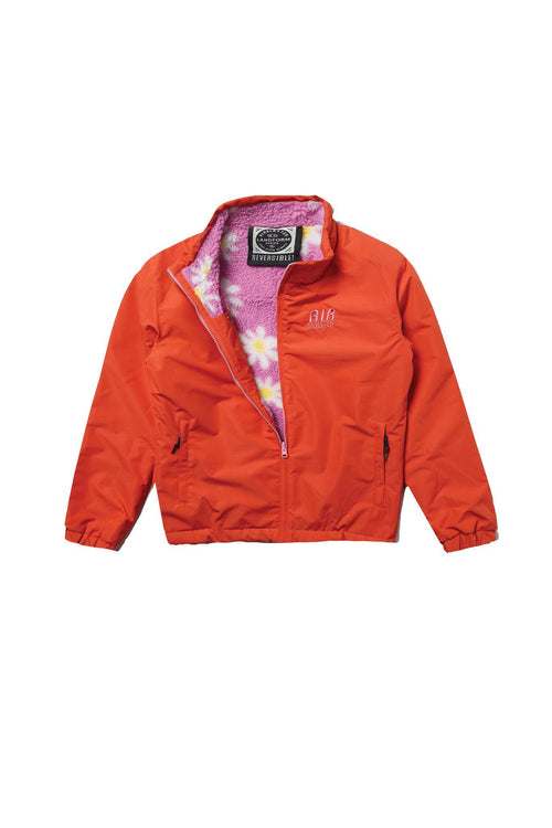 Airblaster Double Puff Jacket in Lava and Pink Daisy 2023