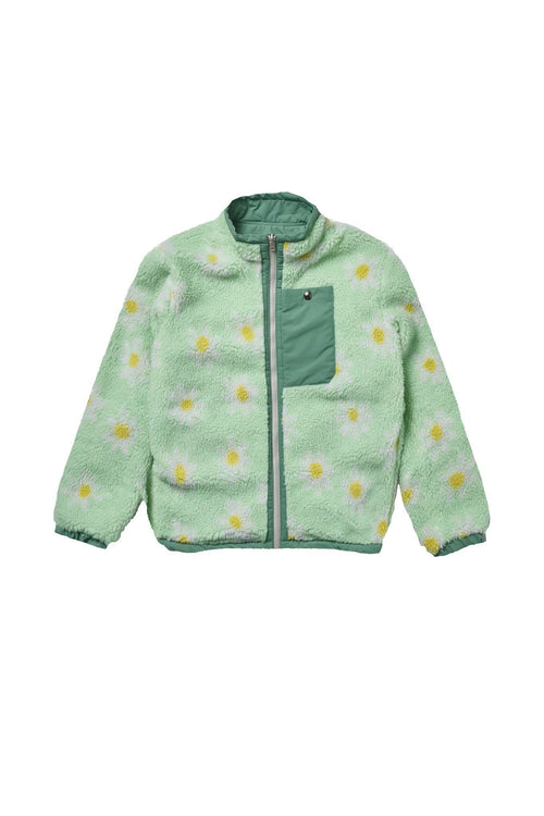 Airblaster Double Puff Jacket in Lichen and Mint Daisy 2023
