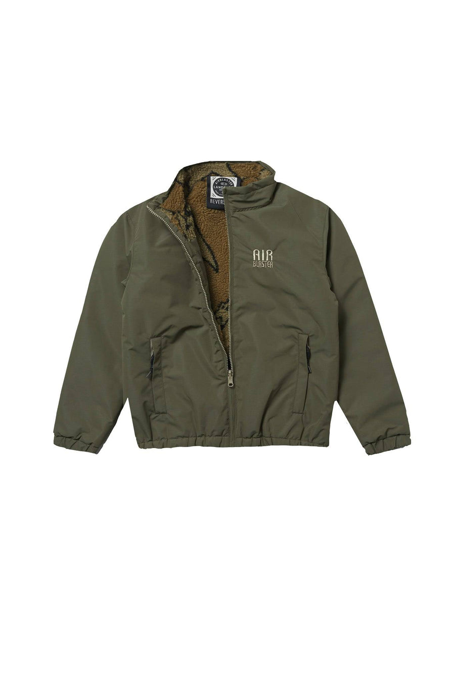 Airblaster Double Puff Jacket in Lizard and Tan Terry 2023