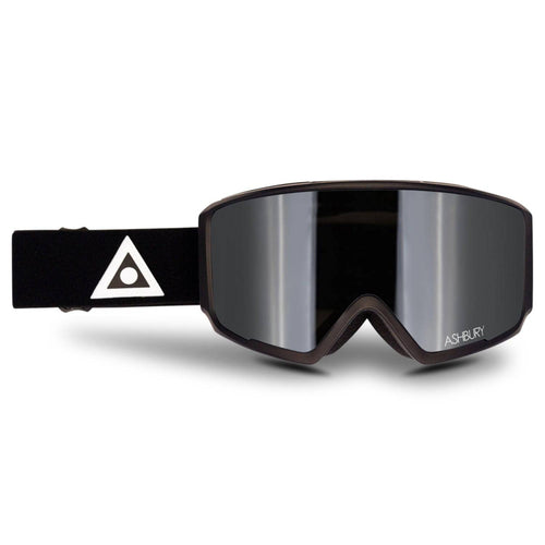 2022 Ashbury Arrow Black Triangle Snow Goggle with a Silver Mirror Lens and a Yellow Spare Lens - M I L O S P O R T