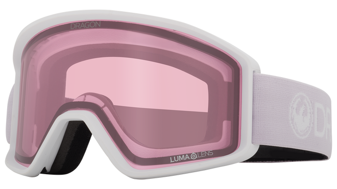 Dragon DXT Snow Goggle in the Lilac Lite Frames with a Lumalens Rose Lens 2023 - M I L O S P O R T