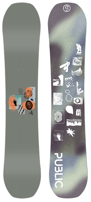 Public Darrel Mathes Public Display Flat to Gradual Rise Snowboard 2023 - M I L O S P O R T