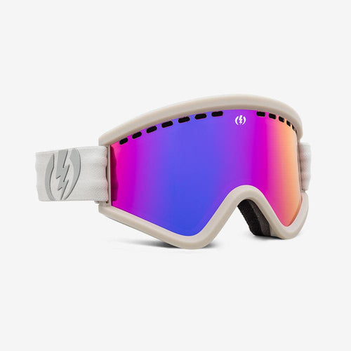 2022 Electric EGV Snow Goggle in Matte Grey With a Purple Chrome Lens